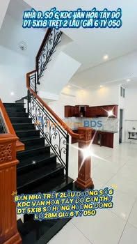 Nhà 3 Tầng MT 28m Đường Số 6 KDC Văn Hóa Tây Đô - 6.05 Tỷ