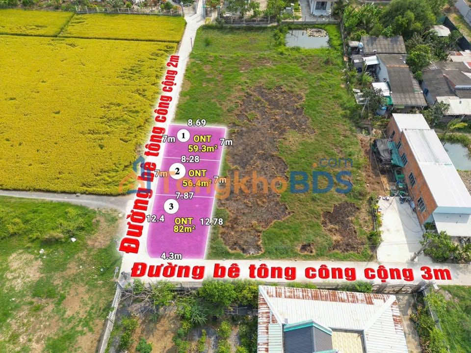 Đất thổ cư 59m² mặt tiền Nguyễn Thị Điểm Nối Dài, Long An - Sổ sẵn, giá 290 triệu