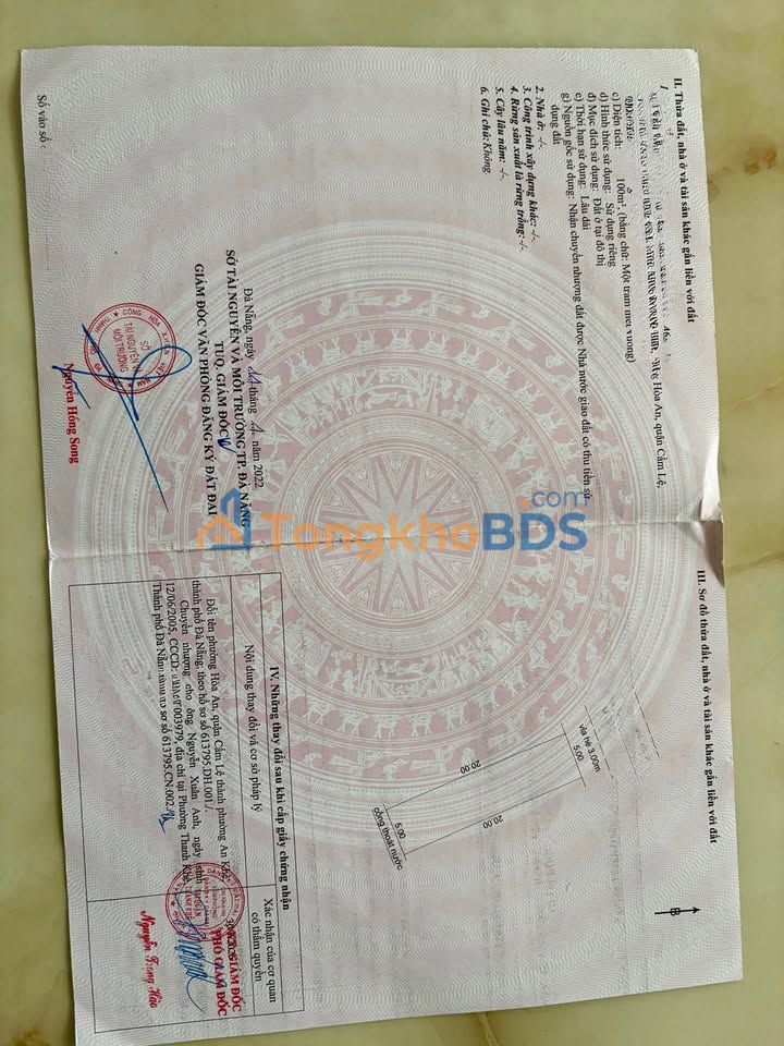 Đất Nền 100m² Ngô Tử Hạ, Cẩm Lệ - Sổ Đỏ Chính Chủ, Giá Tốt