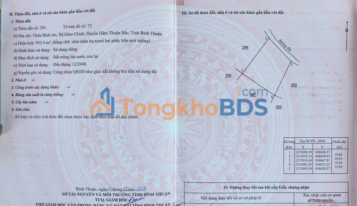 Bán Đất Bình Thuận 932m² Gần QL28, Giá Đầu Tư 400 Triệu