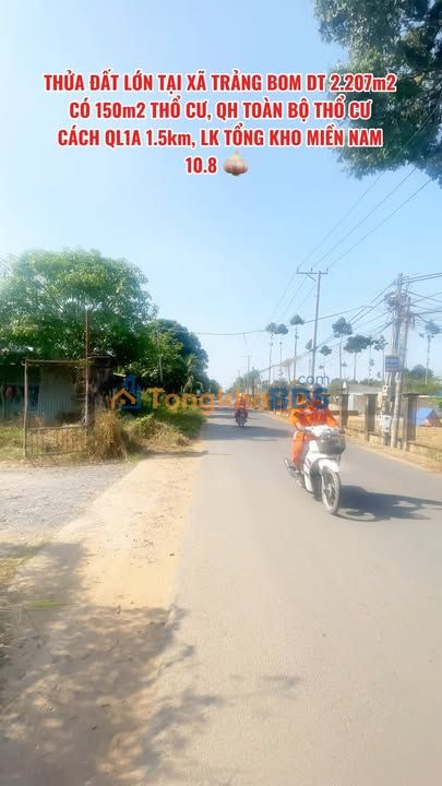 Bán Xưởng 2207m² Trảng Bom, Đồng Nai - Dòng Tiền 12tr/tháng