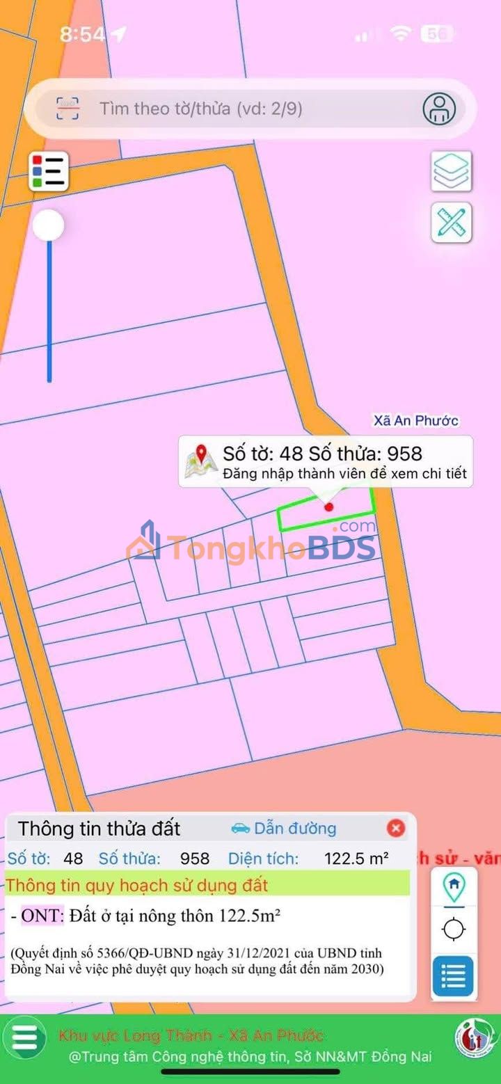 Bán Đất An Phước, Long Thành 109m² Sổ Riêng - Giá 1.3 Tỷ