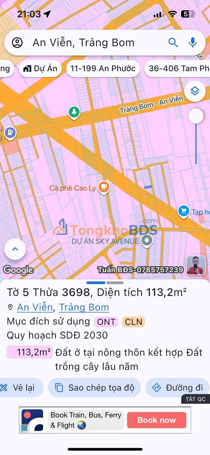 Đất nền Long Thành ấp 4 An Viễn - 112m² thổ cư, giá 1.2 tỷ - Sẵn sổ hồng!