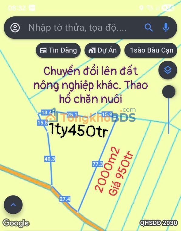 Đất Farm Trị An Đồng Nai 2000m² Giá 950 Triệu - Sổ Hồng