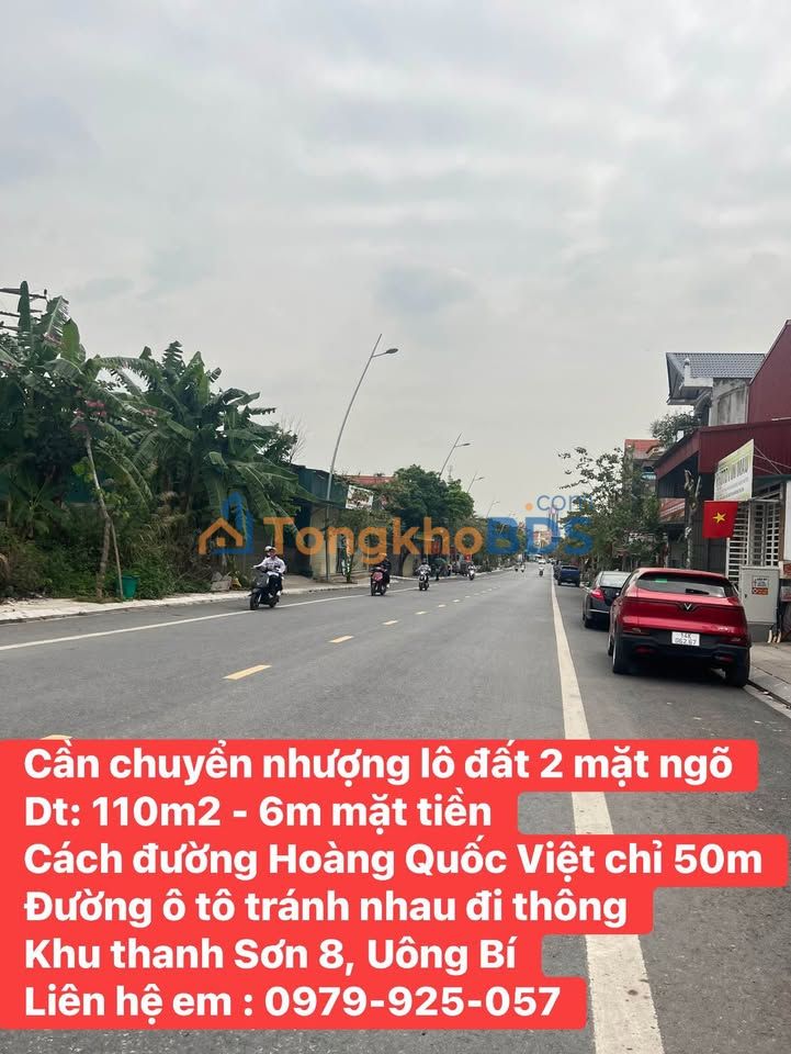 Đất nền Hạ Long 110m² - 2 mặt tiền Hoàng Quốc Việt - Giá cắt lỗ 1.6 tỷ