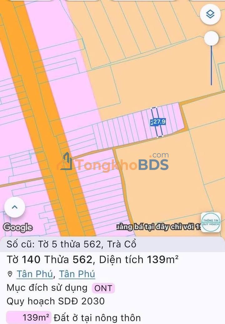 Đất Trà Cổ Biên Hòa 140m² Sổ Đỏ Full Thổ Cư - Giá Đầu Tư 3.36 Tỷ