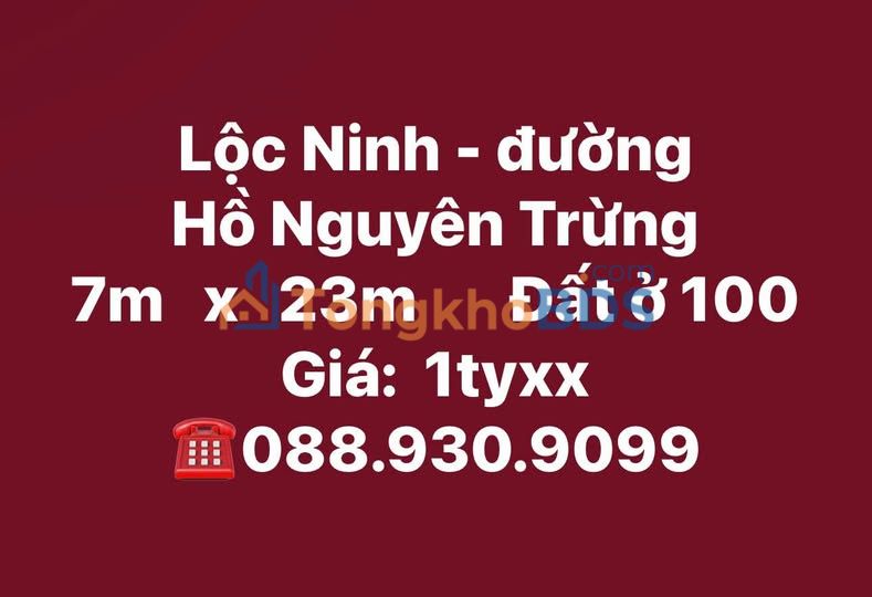 Đất Lộc Ninh - 161m² MT Hồ Nguyên Trừng, 2 oto thông thoáng