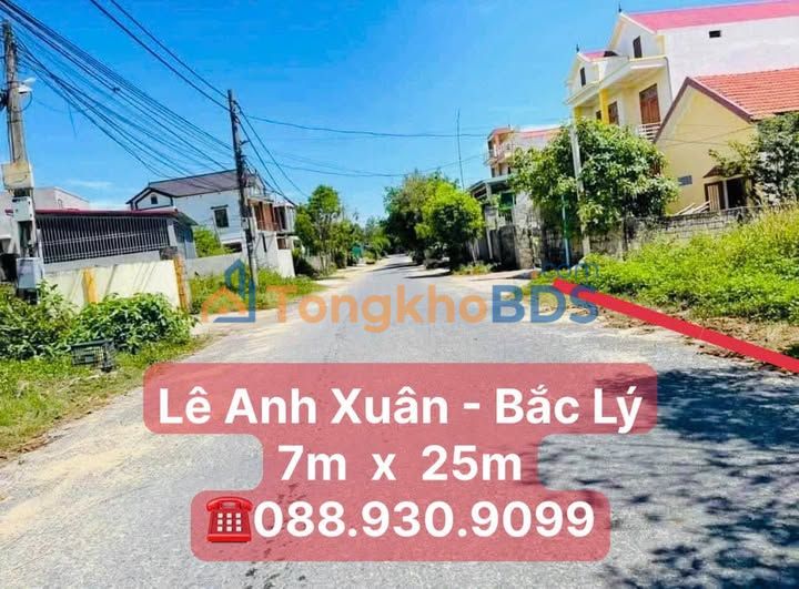 Đất Nền Mặt Tiền Lê Anh Xuân, Đồng Hới - 175m² - Sổ Đỏ Sẵn Sàng