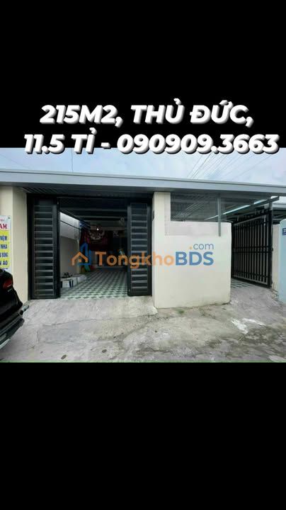 Nhà Cấp 4 Hẻm Xe Hơi 215m² Tam Phú Thủ Đức - Giá 11.5 Tỷ