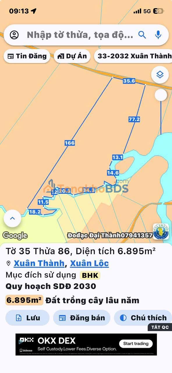 Đất Vườn Xuân Thành Đồng Nai 7000m² - Giá Đầu Tư 1.2 Tỷ