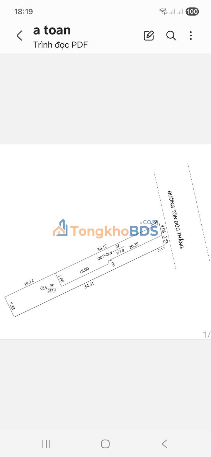 Bán đất 430m² mặt tiền Tôn Đức Thắng, An Giang - Sổ hồng sẵn