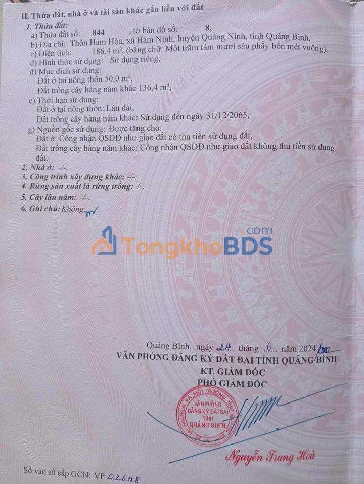 Đất nền 188m² Hàm Ninh, Đồng Hới - Giá chỉ 3 tỷ, cơ hội đầu tư sinh lời