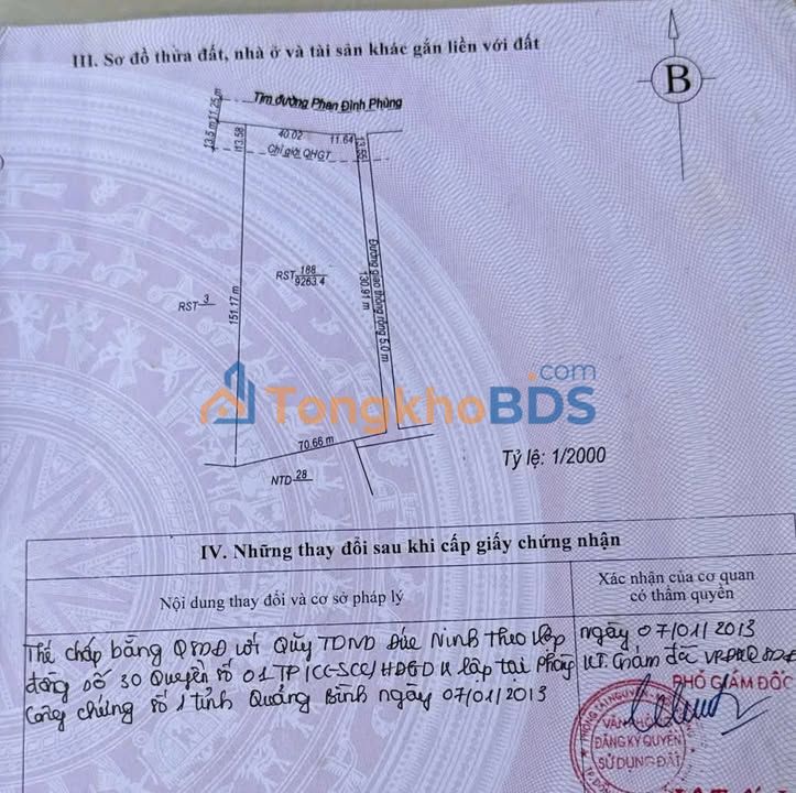 Đất Rừng Mặt Tiền Phan Đình Phùng - Đồng Hới 9263m² Giá Đầu Tư 2.5 Tỷ