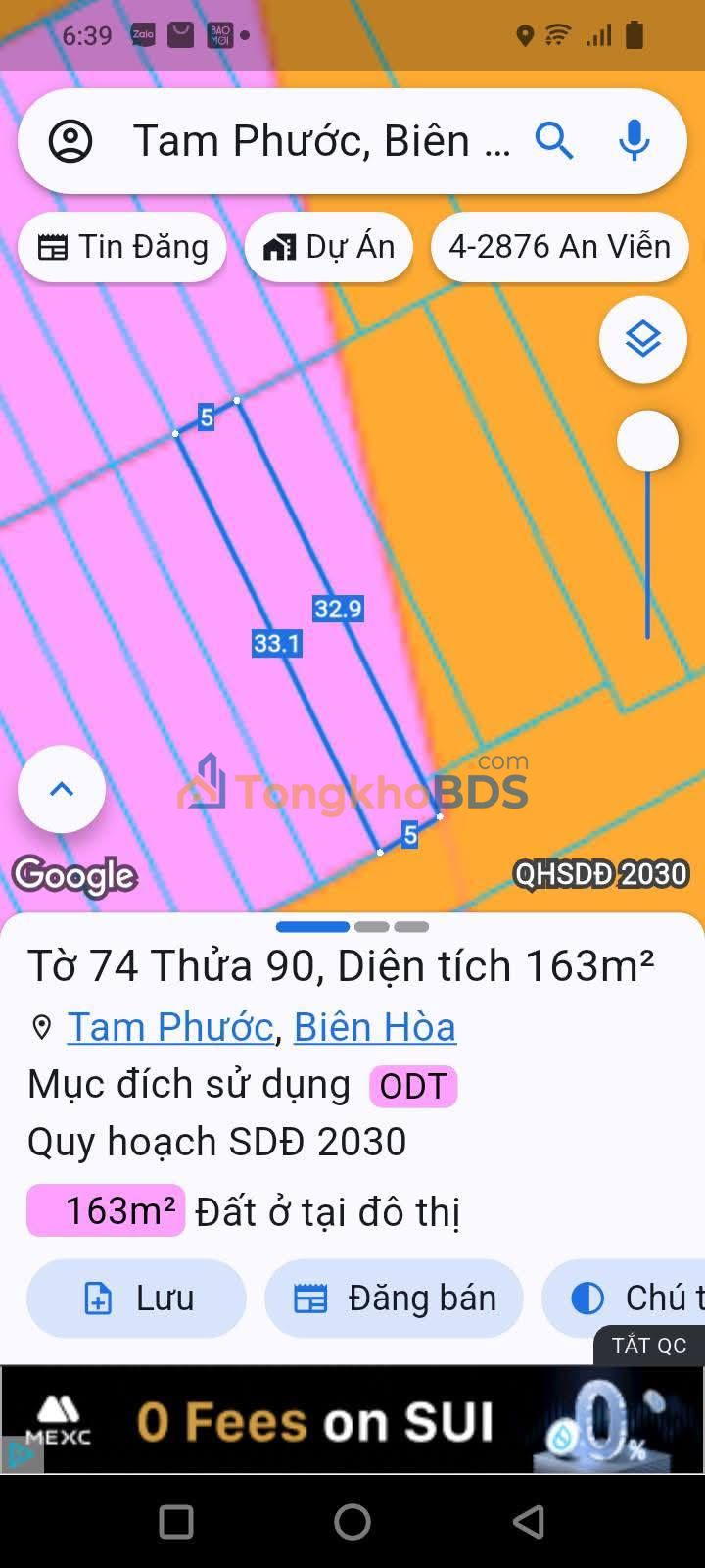 Đất Sổ Hồng Full Thổ Cư 165m² Tại Tam Phước, Biên Hòa - Giá Đầu Tư 1.7 Tỷ