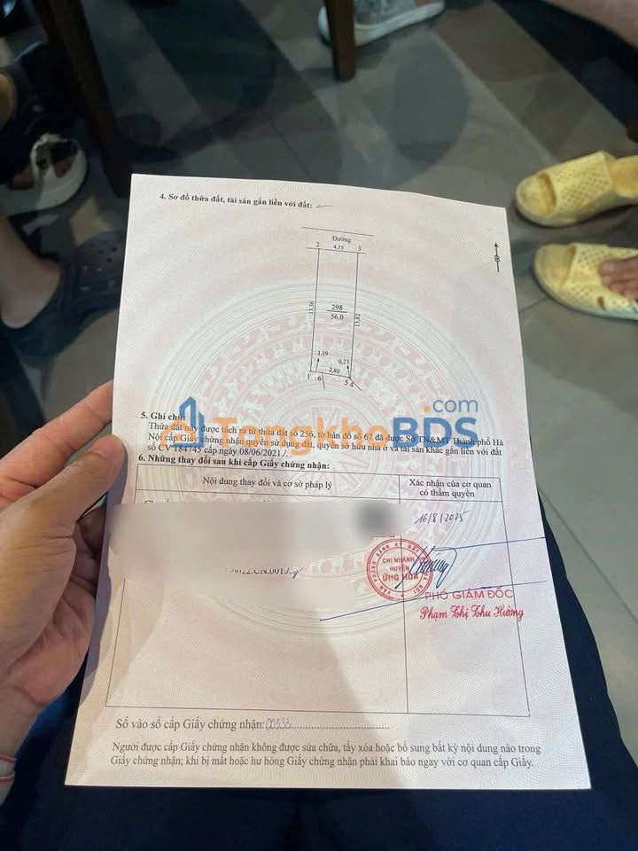 Đất Thị Trấn Vân Đình 56m² - Vị Trí Vàng Kinh Doanh, Sổ Đỏ Sẵn Sàng