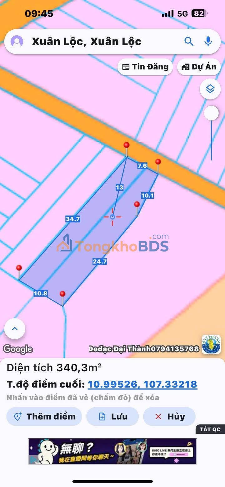 Đất Nền Cẩm Mỹ, Đồng Nai 340m² - Giá 450 Triệu, Sổ Riêng