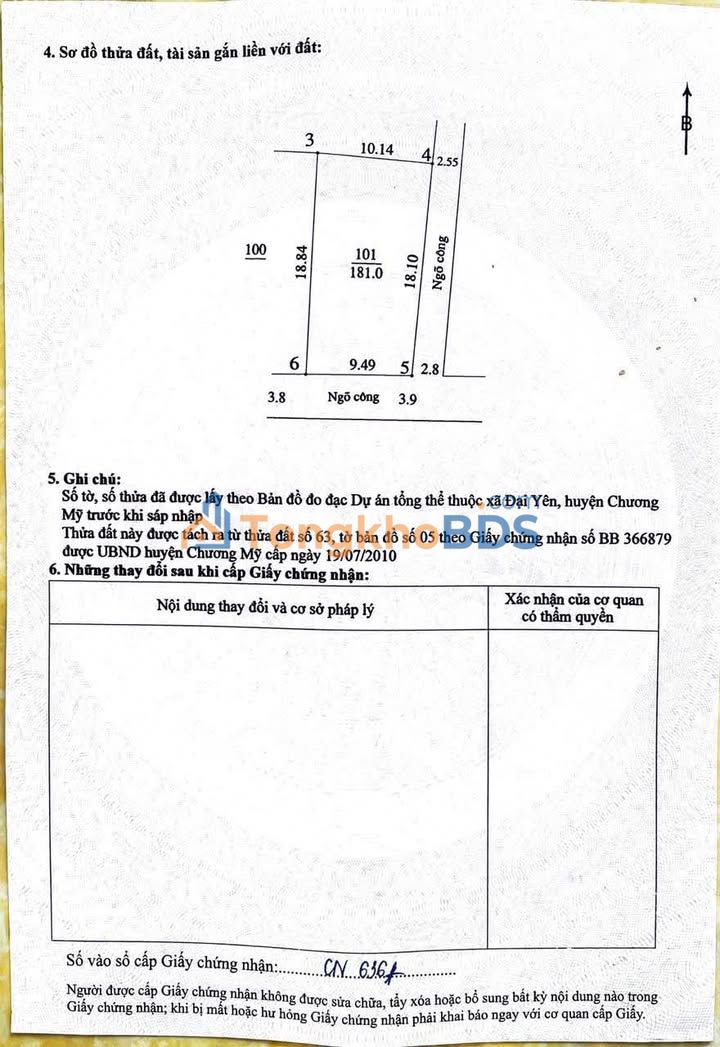 Đất nền Chương Mỹ 181m² mặt đường 419 - Kinh doanh đắc lợi