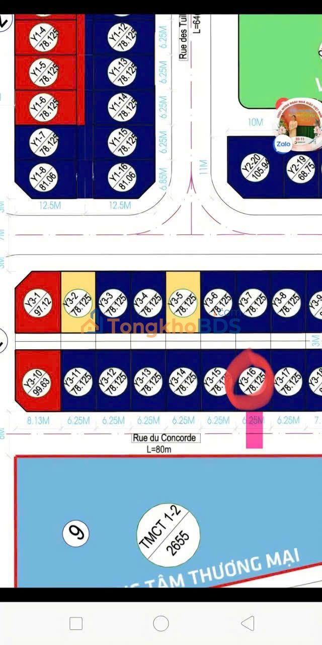 Đất nền EDEN Nam Ngạn 78m² - Mặt tiền 6.25m, Giá 3.68 tỷ