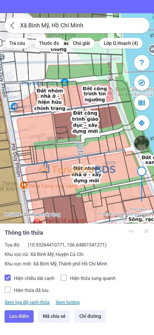 Bán Đất Củ Chi 294m² Mặt Tiền TL9 - Sổ Hồng Riêng, Giá 3.9 Tỷ