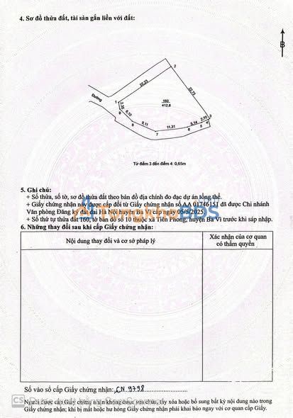 Đất Lô Góc 412m² Ba Vì - Sổ Hồng Sẵn Sàng - Giá Đầu Tư 20tr/m²
