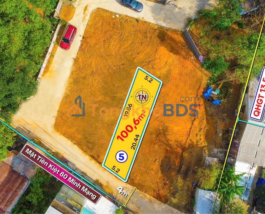 Đất Nền K80 Minh Mạng, Huế 100m² - Lời Ngay, Sổ Đỏ Sẵn Sàng