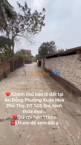 Đất Nền An Đồng, Việt Trì - 145.5m² Sổ Đỏ, Giá Tốt