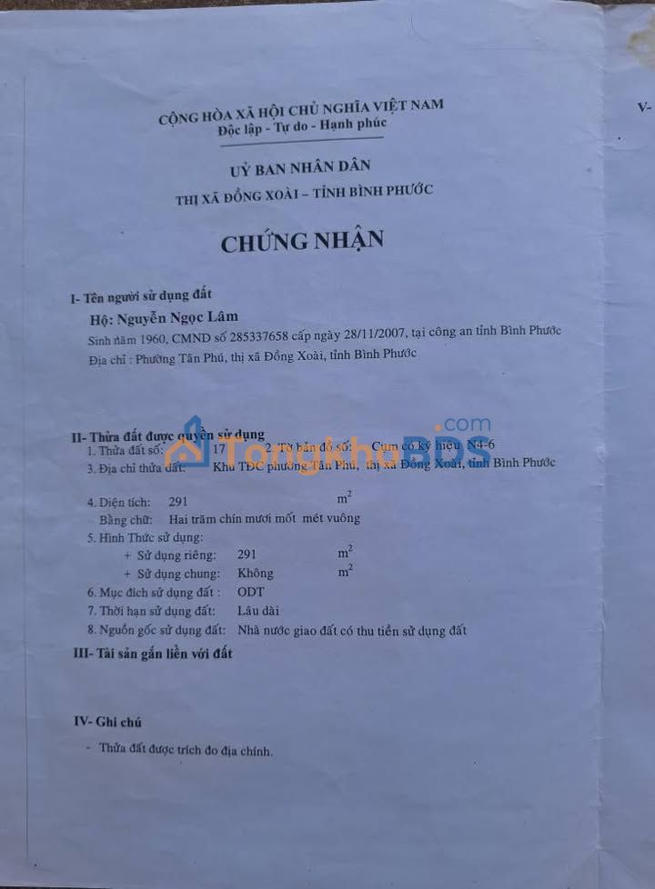 Bán Gấp Nhà Mặt Tiền 32m Đồng Xoài - Dòng Tiền 50tr/tháng