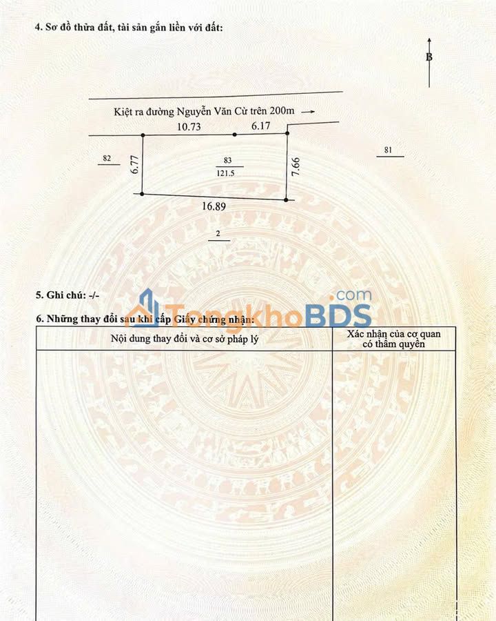 Đất nền Kiệt 75 Nguyễn Văn Cừ, Đà Nẵng - 121.5m² - Sổ đỏ sẵn sàng