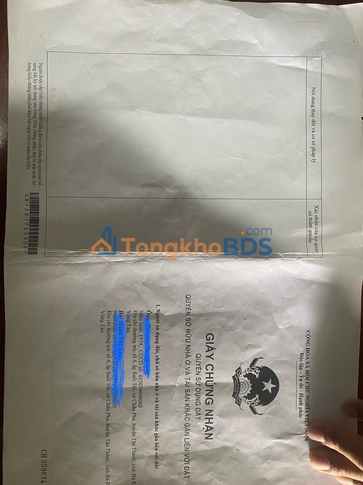 Đất Nền KCN Châu Đức 1200m² - Giá Tốt Đầu Tư Sinh Lời