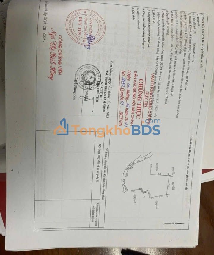 Đất Vườn Tam Nông 2900m² - Sẵn 300m² Thổ Cư, Cạnh KCN, Gần QL315