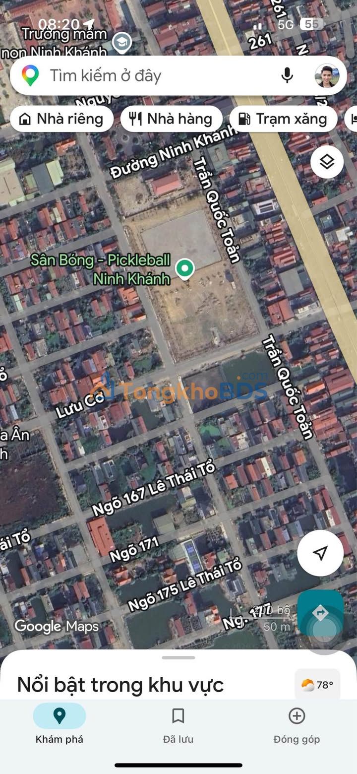 Bán Đất Ninh Khánh, Ninh Bình 92.5m² - Giá 5 Tỷ, Vị Trí Đẹp