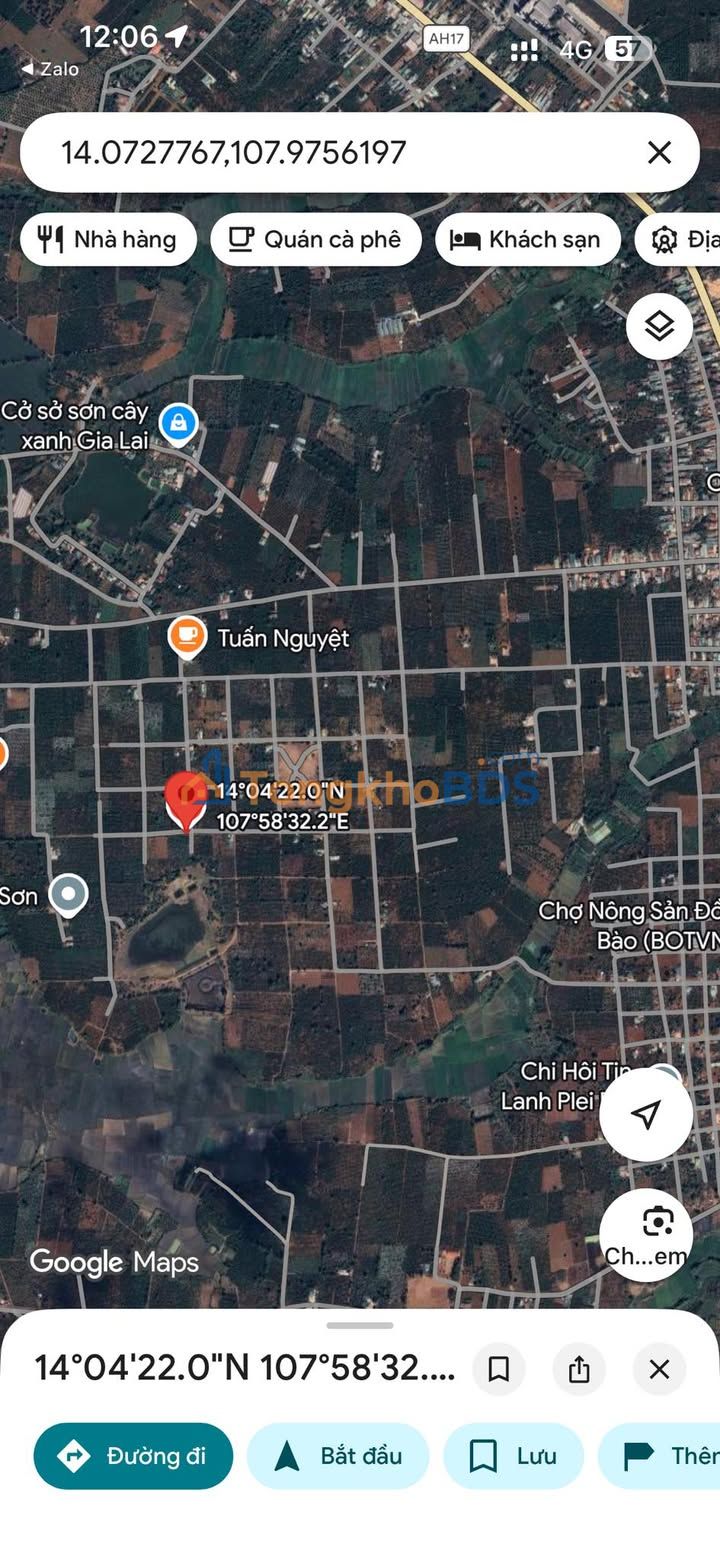Đất Nền 2 Mặt Tiền Biển Hồ, Pleiku - 2000m² View Hồ Đẹp, Giá 1.5 Tỷ