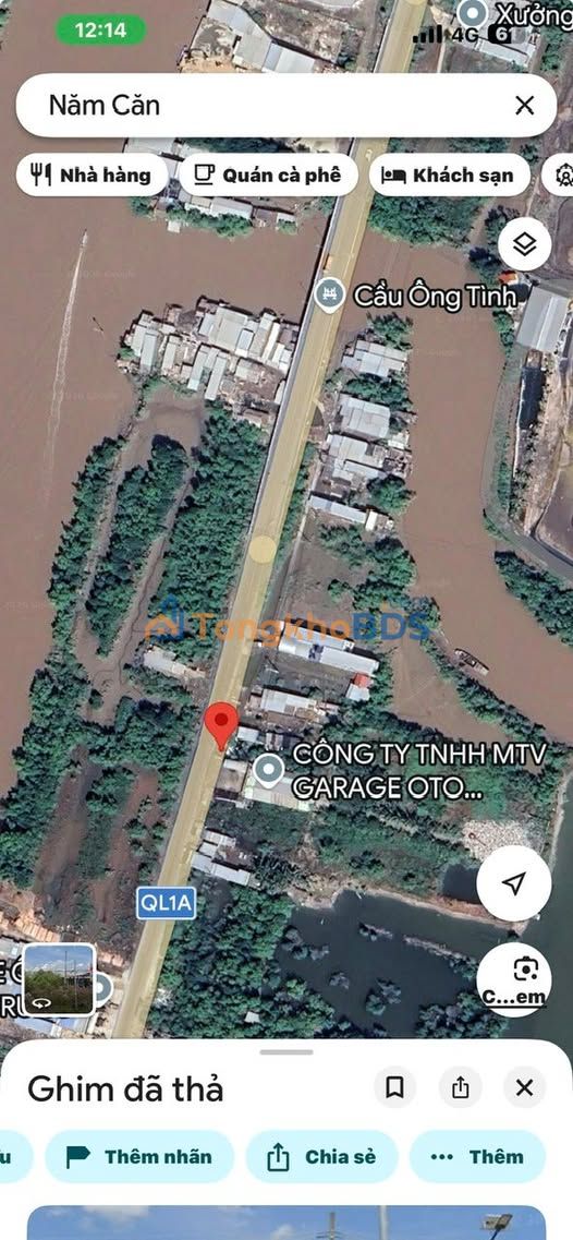 Đất Mặt Tiền Nguyễn Tất Thành, Năm Căn - 150m² Thổ Cư, Đối Diện Bến Xe