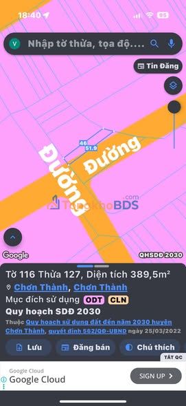 Bán Đất Vàng Chơn Thành 400m² Lô Góc, Sổ Hồng Sẵn Sàng - Giá Chỉ 1 Tỷ
