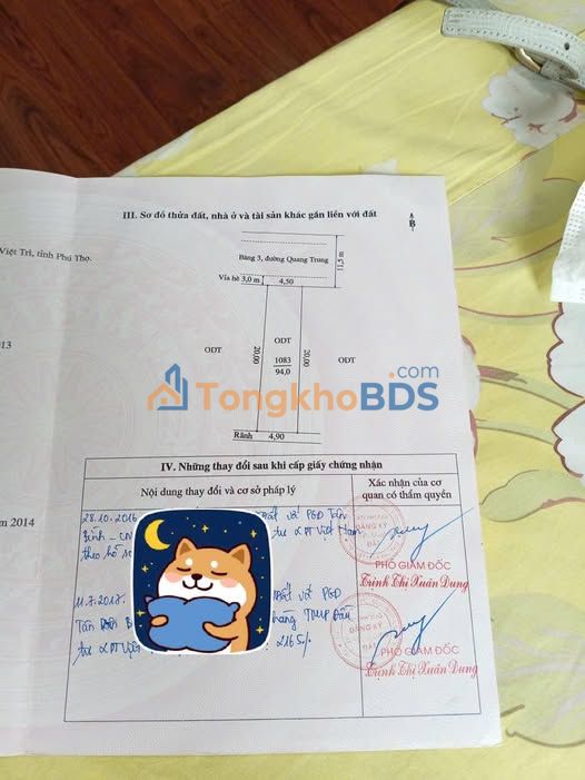 Đất ODT 94m² Dữu Lâu, Việt Trì - Giá Tốt 5.2 Tỷ