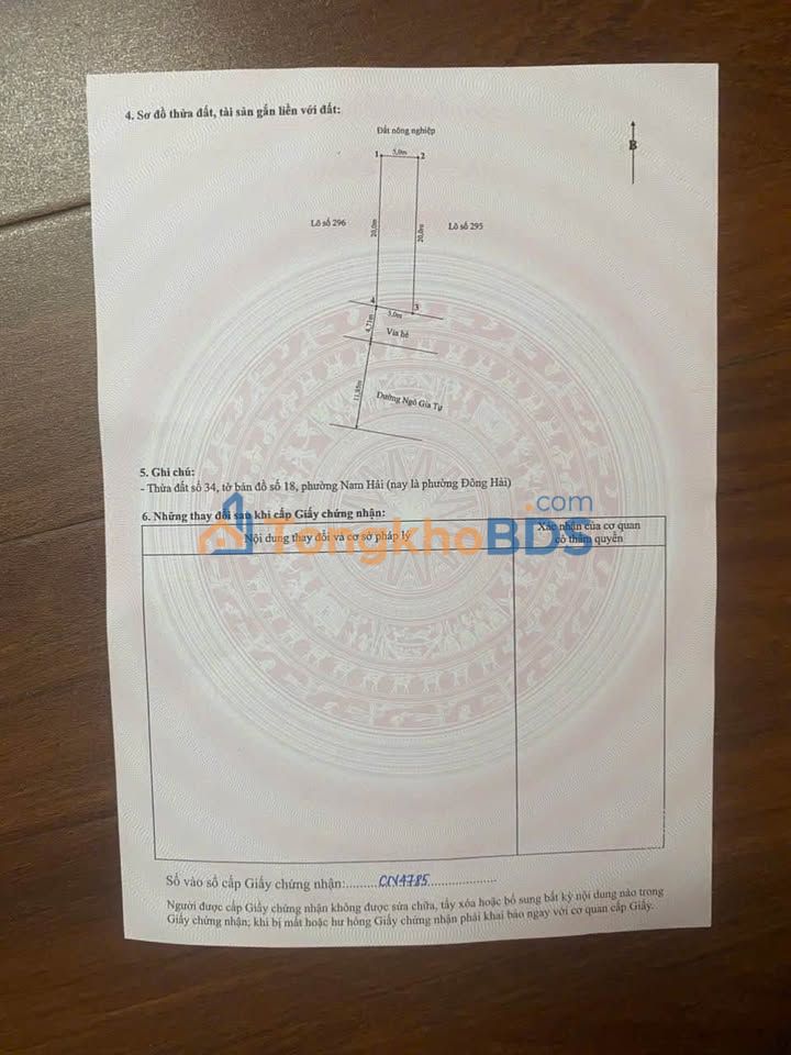 Đất Mặt Tiền Ngô Gia Tự, Hải An – 100m² Kinh Doanh/Đầu Tư Hời