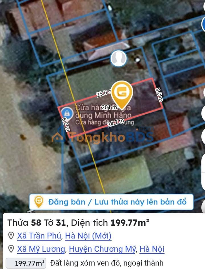 Bán gấp xưởng 200m² mặt tiền Hồ Chí Minh, Chương Mỹ - Sẵn sàng kinh doanh