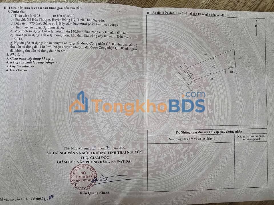 Bán Gấp 2 Lô Đất Vàng Đồng Hỷ, Thái Nguyên - 1728m², Sổ Đỏ Thổ Cư