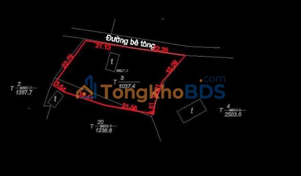 Đất Nền Hòa Bình 1037m² Full Thổ Cư - Mặt Tiền Rộng 40m, Tách Lô Linh Hoạt