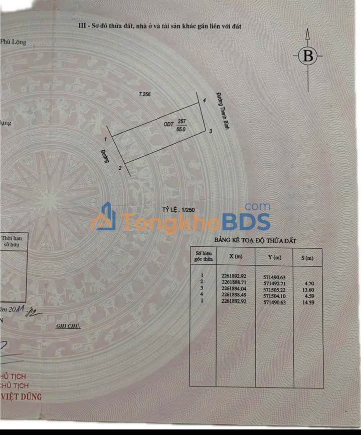 Bán Đất Mặt Tiền Đường Song Hào - Nam Định 65m² - Sẵn Sổ Hồng
