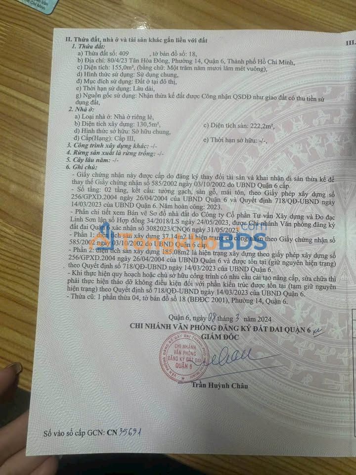 Nhà Quận 6 155m² Giá 9.5 Tỷ - Gần Chợ Phú Lâm, Tiềm Năng Xây Biệt Thự