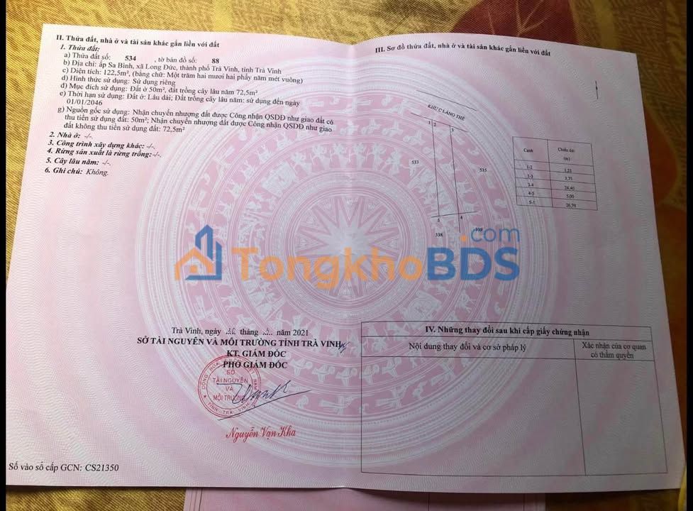 Đất Thổ Cư Mặt Tiền Huệ Sanh, Sóc Trăng - 130m² Giá 800 Triệu