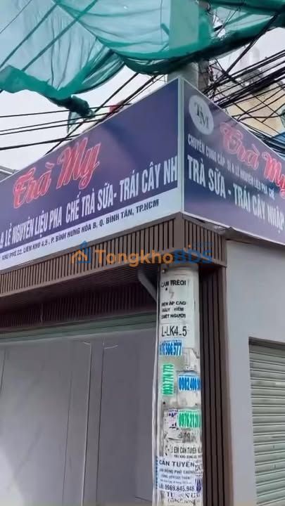 Cho thuê nhà góc 2 mặt tiền Bình Tân - Kinh doanh đắc lợi, 9 triệu/tháng