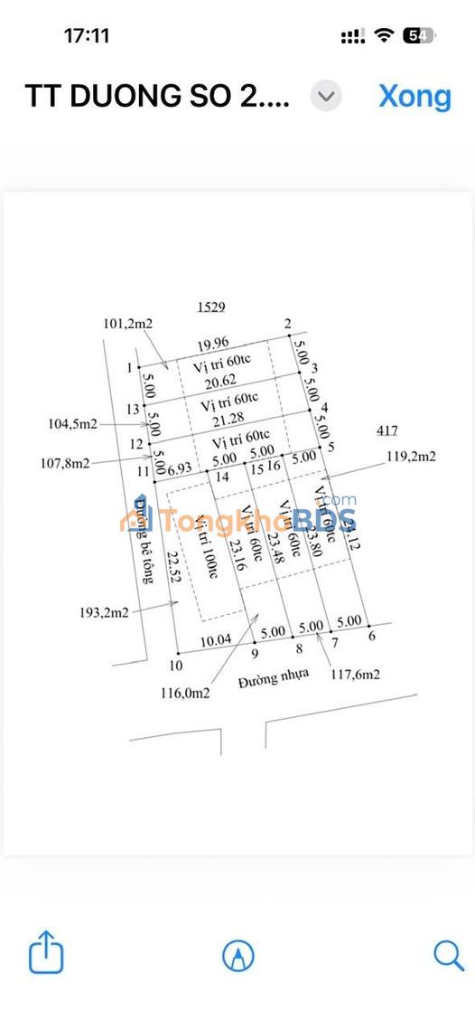 Đất 2 Mặt Tiền Hồ Tri Tân, Phú Mỹ - 860m² Sẵn 7 Sổ Hồng