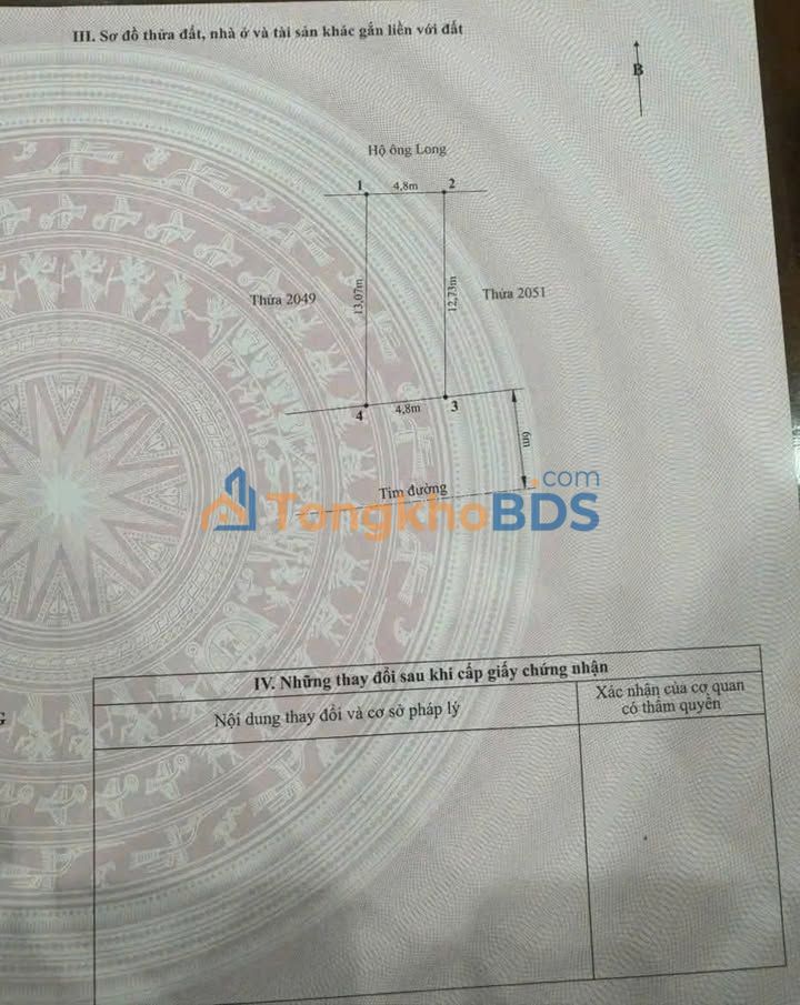 Đất nền TĐC Đồng Dứa, Hải Phòng - 61.7m² - Giá 4.26 tỷ - Sổ đỏ chính chủ