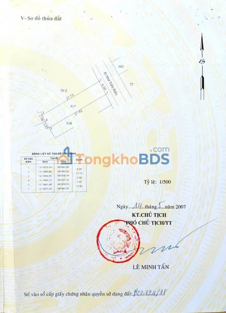 Đất Mặt Tiền Kinh Doanh Củ Chi 166m² - Giá 5.9 Tỷ