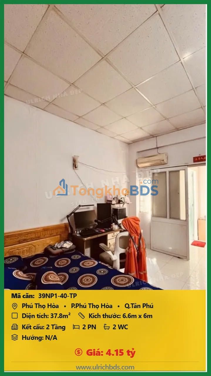 Nhà Nở Hậu Phú Thọ Hòa, Tân Phú - 38m² Giá 4.15 Tỷ, Sẵn Ở Ngay