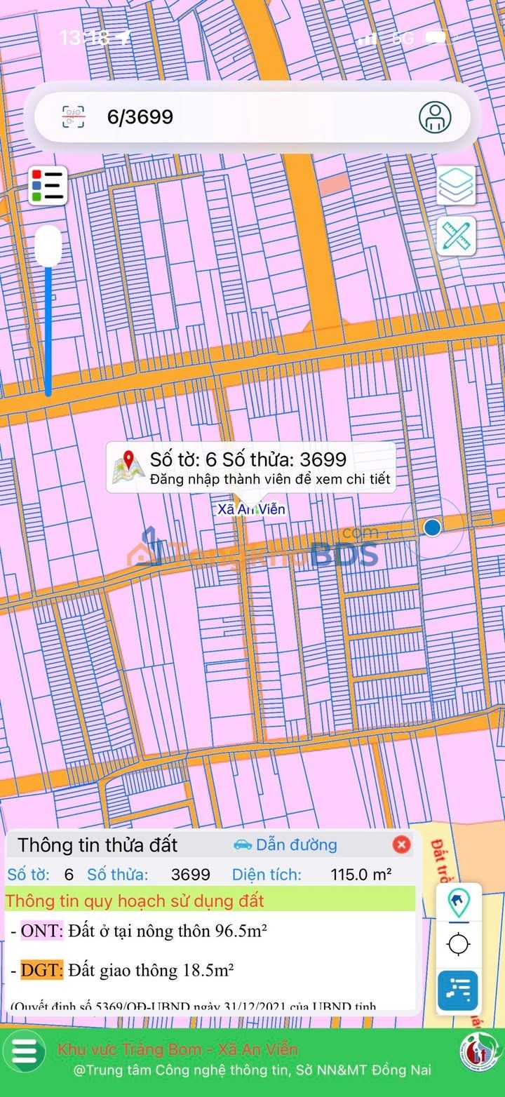 Mặt tiền Kinh doanh 110m² An Viễn, Trảng Bom - Giá 1.x Tỷ