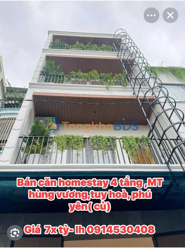 Bán Gấp Homestay 4 Tầng MT Hùng Vương, Tuy Hoà - 42m², 7x Tỷ, 800m Biển