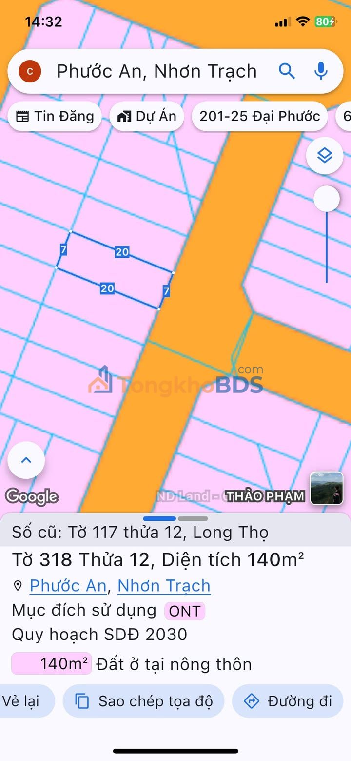 Đất thổ cư 140m² Nguyễn Văn Cừ, Bình Chánh - Sổ hồng riêng, xây tự do